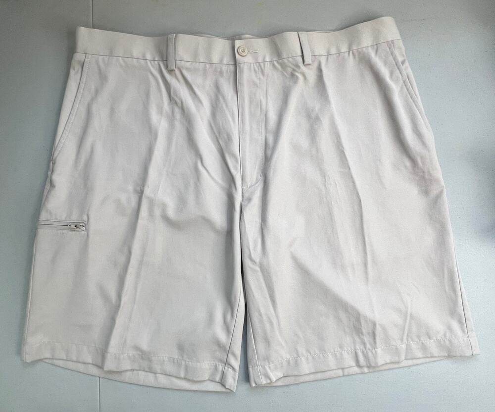Champions Tour Golf Shorts Mens 40 Off White Performance Flat Front Lightweight